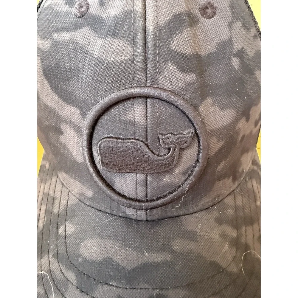 Vineyard Vines Hat Mens Black Camouflage Trucker Mesh Snapback Adjustable